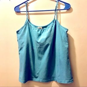 Faded Glory Teal/ Lt Blue Stretch Tank Top